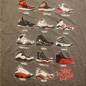 Michael Jordan Retro Kicks Short Sleeve Tshirt
